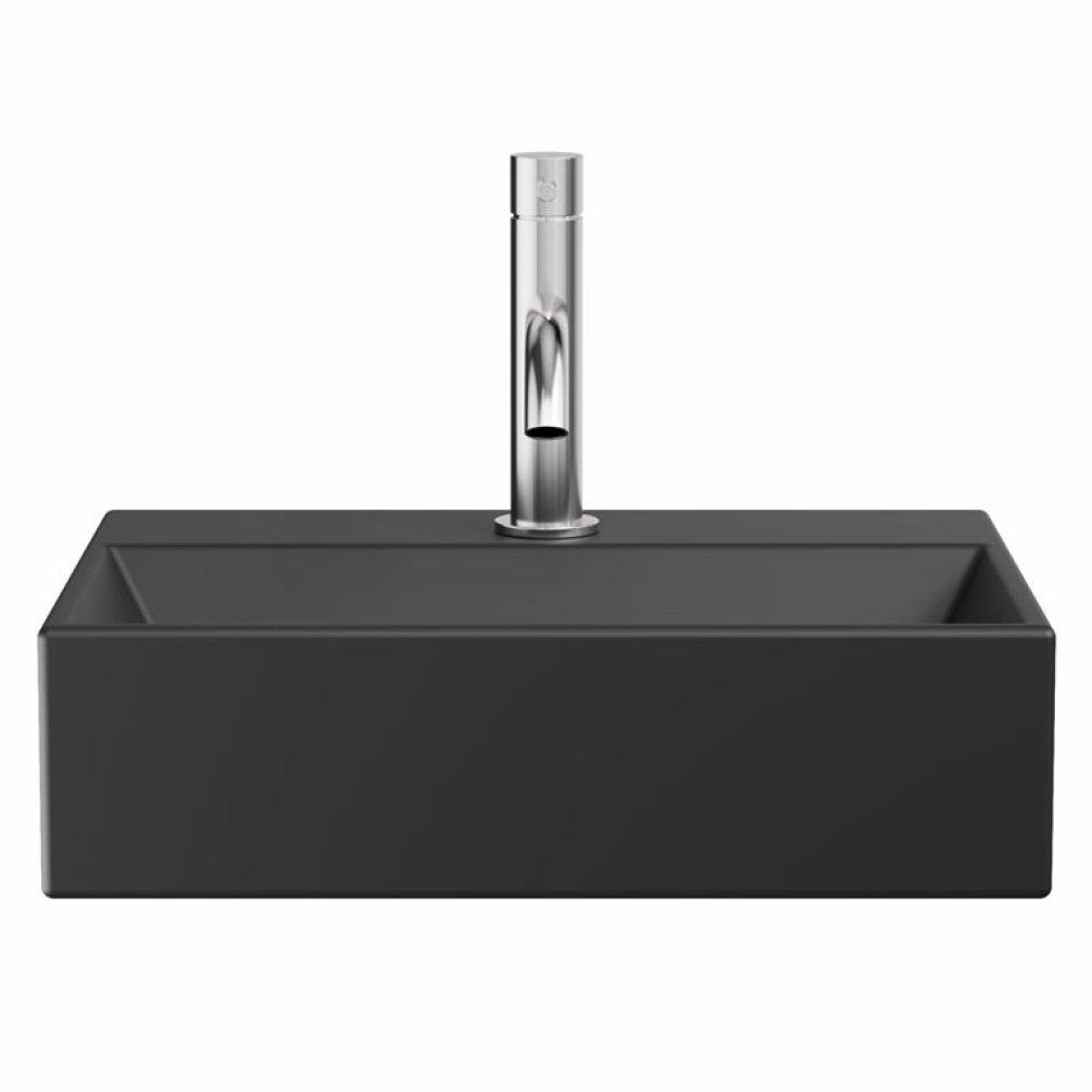 Cutout image of Crosswater Beck Matt Black 400mm Cloakroom Basin